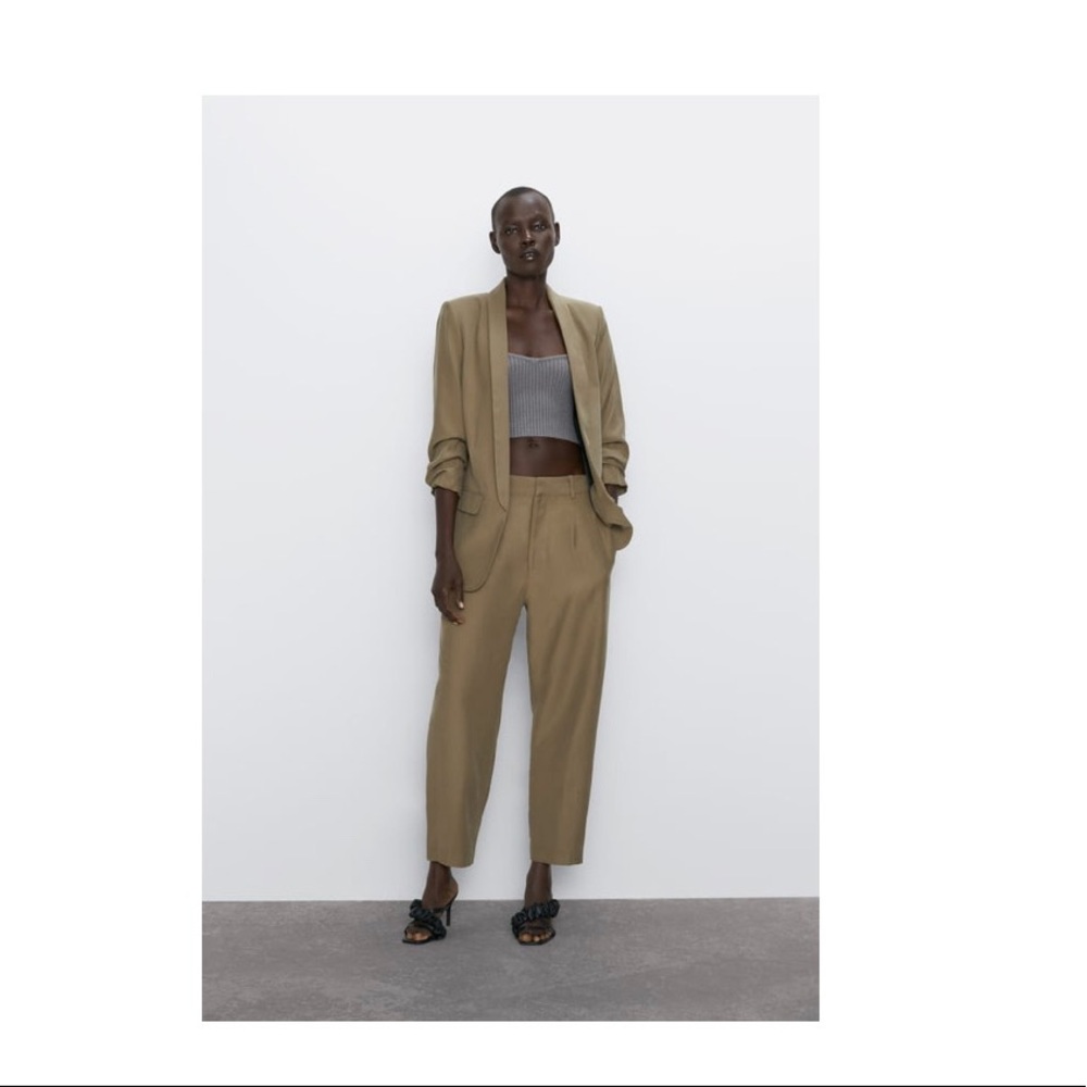 Zara Blazer with Rolled-Up Sleeves Size XXL
